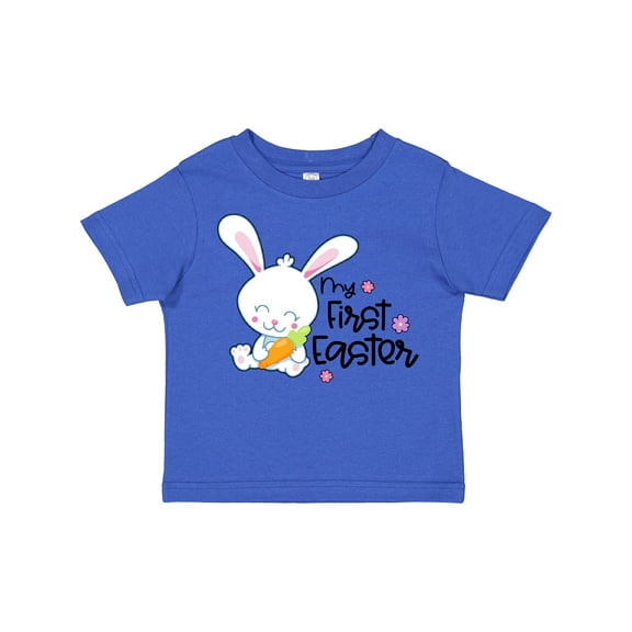 Inktastic My 1st Easter with Cute Bunny and Carrot Boys or Girls Toddler T-Shirt