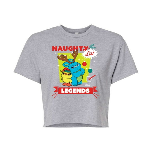 Toy Story - Naughty List Legends - Juniors Cropped Cotton Blend T-Shirt