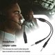 thumbnail image 2 of for Airbus XLR to GA Dual Plug 5 Pin Aviation Headset Connector, 2 of 5