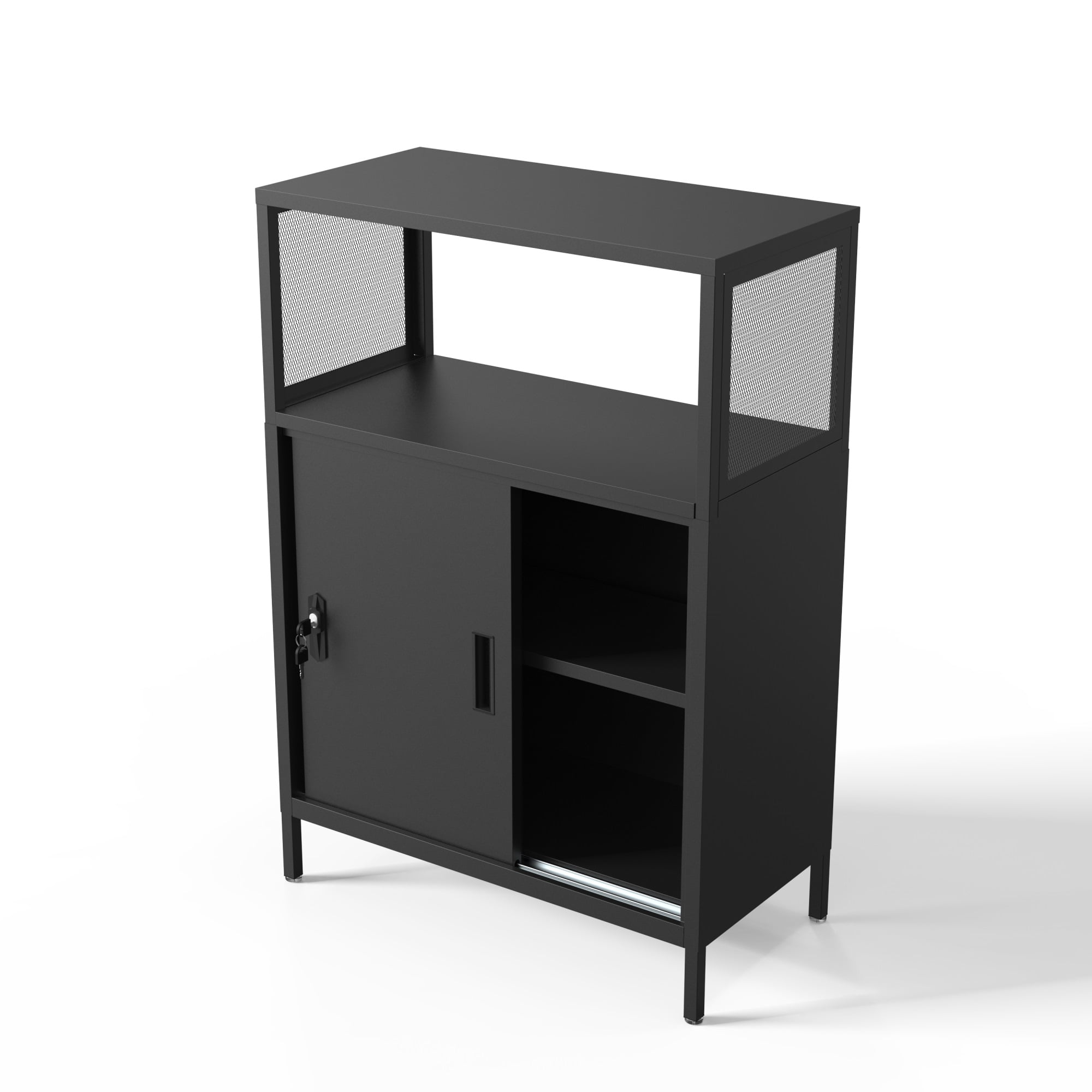 Resenkos Metal Filing Cabinet, File Cabinet for Home Office with Open Storage Shelves for Home Office, Kids Room, Small Space, Black Resenkos Metal Filing Cabinet, File Cabinet for Home Office with Open Storage Shelves for Home Office, Kids Room, Small Space, Black