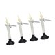 thumbnail image 4 of Candelabro LED cónico parpadeante, candelabro LED cónico parpadeante, velas LED cónicas, velas solares cónicas, rendimiento finamente ajustado, 4 of 12