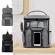 thumbnail image 1 of Bolsa de regla para la ducha de gran capacidad | Organizador portátil para colgar baños, acampadas, playa | Tela Oxford de secado rápido, gris negro | Compartimentos húmedos/secos, transpirables, 1 of 6