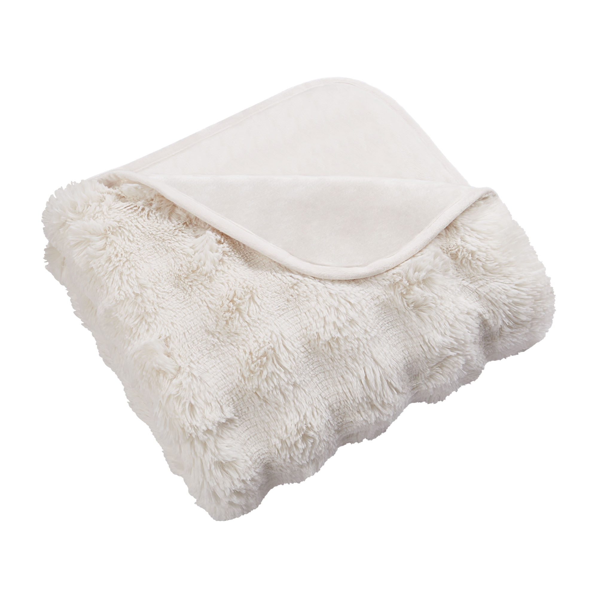 Holiday Time Cloud Bubble Faux Fur Throw