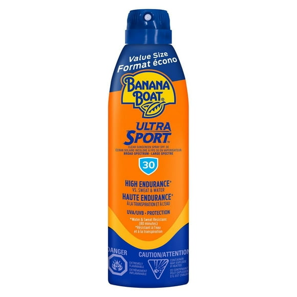 Écran solaire Ultra Sport en vaporisateur de Banana Boat, nouvelle formule à FPS 30
