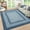 Blue, variant on Runner Rug 2x8 Machine Washable Hallway Rug Entryway Long Runner Carpet Braided Printed Throw Mat Non Slip Kitchen Runner Mat Living Room Rustic Carpet for Bedroom Dining Room, Grey