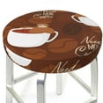 thumbnail image 3 of Fotbe Sloths Need More Coffee Stool Covers Round,Waterproof Round Bar Stool Covers Bar Chair Covers Washable Stool Cushion Slipcover for 12-14 Inch Chair-14 inch, 3 of 7