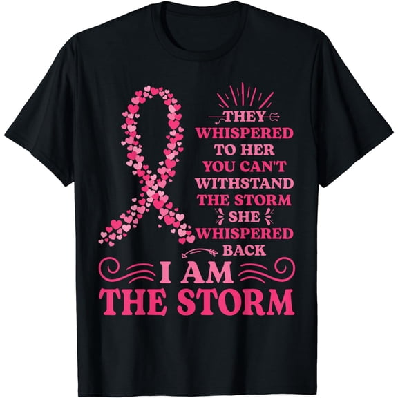 I'm The Storm Warrior Pink Ribbon Women Breast Cancer T-Shirt