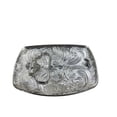 thumbnail image 4 of Gold Tone Roosters Chickens Western Rodeo Silver Black Belt Buckle, 4 of 5