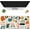 Abstract Modern Doodle, variant on Extended Mouse Pad,Abstract Modern Doodle Extended Gaming Mouse Pad,Large Non-Slip Rubber Base Mousepad with Stitched Edges,Waterproof Mouse Mat Desk Pad for Office Game Home 35.4x15.75 in