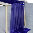 thumbnail image 2 of MDS pack of 25 Wedding 29 x 120 inches Sheer chiffon Table Runner for Rustic Boho Wedding Banquet Decor for 10Ft Table Runners - Royal Blue, 2 of 6