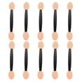 thumbnail image 2 of Black Eyeshadow Brush Dual-Sided Makeup Applicator with 100Pcs Sponges, 2 of 5