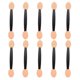 thumbnail image 2 of Black Eyeshadow Brush Dual-Sided Makeup Applicator with 100Pcs Sponges, 2 of 5