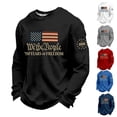 thumbnail image 3 of Men's Patriotic Long Sleeve Tee 250th Anniversary USA Shirt Independence Day Casual Pullover Top, 3 of 3