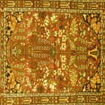 thumbnail image 1 of Ahgly Company Indoor Square Animal Yellow Traditional Area Rugs, 8' Square, 1 of 4