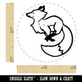 thumbnail image 2 of Elegant Leaping Fox Self-Inking Rubber Stamp Ink Stamper - Red Ink - Mini 1/2 Inch, 2 of 7