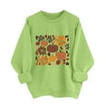 thumbnail image 6 of Sweatshirts for Women Plus Size Halloween Pumpkin Printed Thanksgiving Day Long Sleeved Loose Casual Sweatshirt,Tops for Women Green XL, 6 of 6