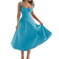 thumbnail image 2 of Robe Maxi à Encolure Carrée Y2k pour Femmes, Décolleté Plongeant, Bustier Sans Manches, Robe Midi à Bretelles Spaghetti pour Sortir, 2 of 5
