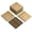 Teak 9PCS, variant on 9 PCS 12" x 12" Composite Interlocking Deck Tiles, Waterproof Snap Together Outdoor Flooring, Anti-Slip Patio Balcony Pool Deck Tiles for Indoor & Outdoor Use, Teak