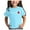 Sky Blue, variant on Linfrsh Girls Boys Summer Tops Trendy Short Sleeve T-Shirt Casual Crew Neck Daily Shirt for Kids Toddler Children Cute Graphic Print Tee Blouse Red,3-4 t
