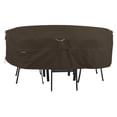 thumbnail image 1 of Classic Accessories 55-718-036601-RT Madrona Rainproof Rectangular And Oval Patio Table & Chair Set Cover, Medium - Dark Cocoa, 1 of 1