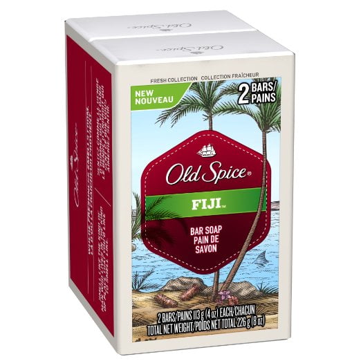Old Spice Fresh Collection Fiji Scent Bar Soap Twin Pack 8 Oz