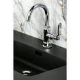 thumbnail image 3 of Kingston Brass KSD2211KL Whitaker One-Handle 1-Hole Bathroom Faucet with Deck Plate and Push Pop-Up Drain in Polished Chrome, 3 of 7
