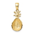 thumbnail image 3 of FB Jewels 14K Yellow Gold Diamond-cut Pineapple Pendant, 3 of 4