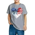 thumbnail image 2 of Xdegoge Flash 4Th of July Clothes for Boys Girls Kids American Flag Shirt Stars Strips Usa Tee Shirt Short Sleeve Summer Tops Raglan Crewneck Patriotic Shirts 5 Years Old Girl Gift, 2 of 6