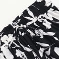 thumbnail image 4 of Skirts for Women Skirt Elegant Floral Pleated Midi Skirt for Women Lightweight Comfort A-Line Design Summer Fashion High-End Black S, 4 of 5