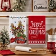 thumbnail image 4 of Sm:)e Believe Cat Christmas Kitchen Dish Towels Set of 2 18x26 Inch Red, 4 of 7