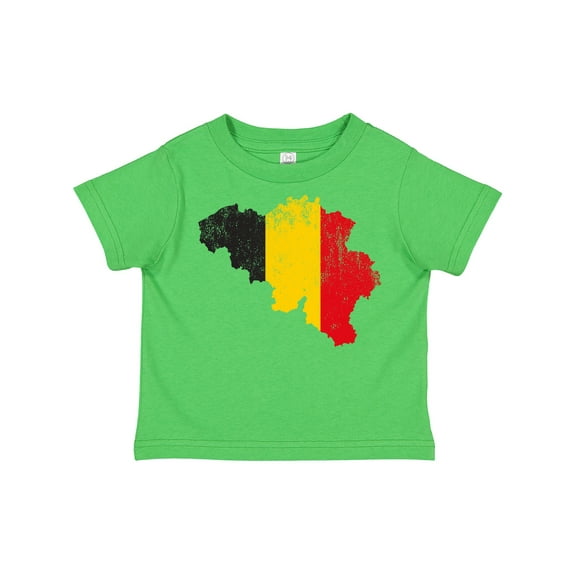 Inktastic Belgian Map Flag Boys or Girls Toddler T-Shirt