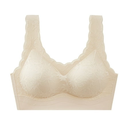 

Women s Bra Comfortable Summer Breathable Non Steel Ring Fixed Latex Cup Wrapped Up Collected Bras For Women