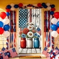 thumbnail image 4 of 70.87x35.43 Inch Polyester Independence Day Door Cover， Patriotic Front Door Banner with Rope for 4th of July Anniversary Celebration Home Decor, 4 of 6