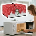 thumbnail image 3 of FOR U DESIGNS Snowmen Snowflake Pattern Microwave Oven Cover Foldable Machine Protector Decorative Dustproof Protections for Toaster Oven Christmas Decoration Accessories-S, 3 of 8
