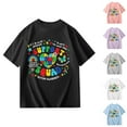 thumbnail image 6 of shoper Autism Awareness Shirt for Kids Autism Support Tee Causal Short Sleeve Tops Back To School Shirt Boys and Girls Purple 110, 6 of 8