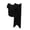 Black, variant on Womens Plus Size Pajama Sets Modal Solid Color Short Sleeved Tops + Skirt 2 Piece Lounge Outfits Comfy Fashion Sleepwear Black L