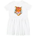 thumbnail image 3 of Inktastic Tiger Head Girls Toddler Dress, 3 of 5