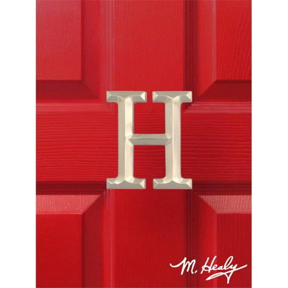 Michael Healy Designs MHMH2 Monogram Letter H Door Knocker, Nickel