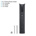 thumbnail image 4 of Uxcell Plastic Fishing Rod Holder Racks Boat Pole Bracket Fishing Tube Rod Holder Rack Side Mounted, 6 Pack, 4 of 6