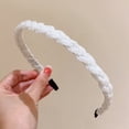 thumbnail image 2 of Fgnfyis Fashionable Headband for Women Non- Hair Band Stretchable Head Wrap Comfortable Daily Hair Accessories for All Seasons White One Size, 2 of 5