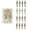 Champagne Gold, variant on Creative Christmas Tree Decoration Plastic Handcrafted Elongated Pointed Ornament For Festival Atmospheres