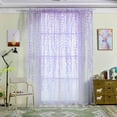 thumbnail image 2 of 100cm*200cm Willow Leaves Printed Sheer Floral Tulle Window Curtain Voile Drape, 2 of 9