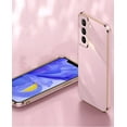thumbnail image 5 of Compatible with Galaxy S21+ Plus Case Cover Cute Full Camera Lens Protection & Electroplate Shockproof Edge Bumper Case Soft TPU Protective Phone Cases for Samsung Galaxy S21 Plus 5G 6.7"-Pink, 5 of 13