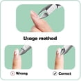 thumbnail image 3 of Fine  Cuticle Trimmer & Nippers, ,  Handle  Tools for  Removal, Durable Washable Cuticle  & Remover  Clippers (Black 2 count), 3 of 6
