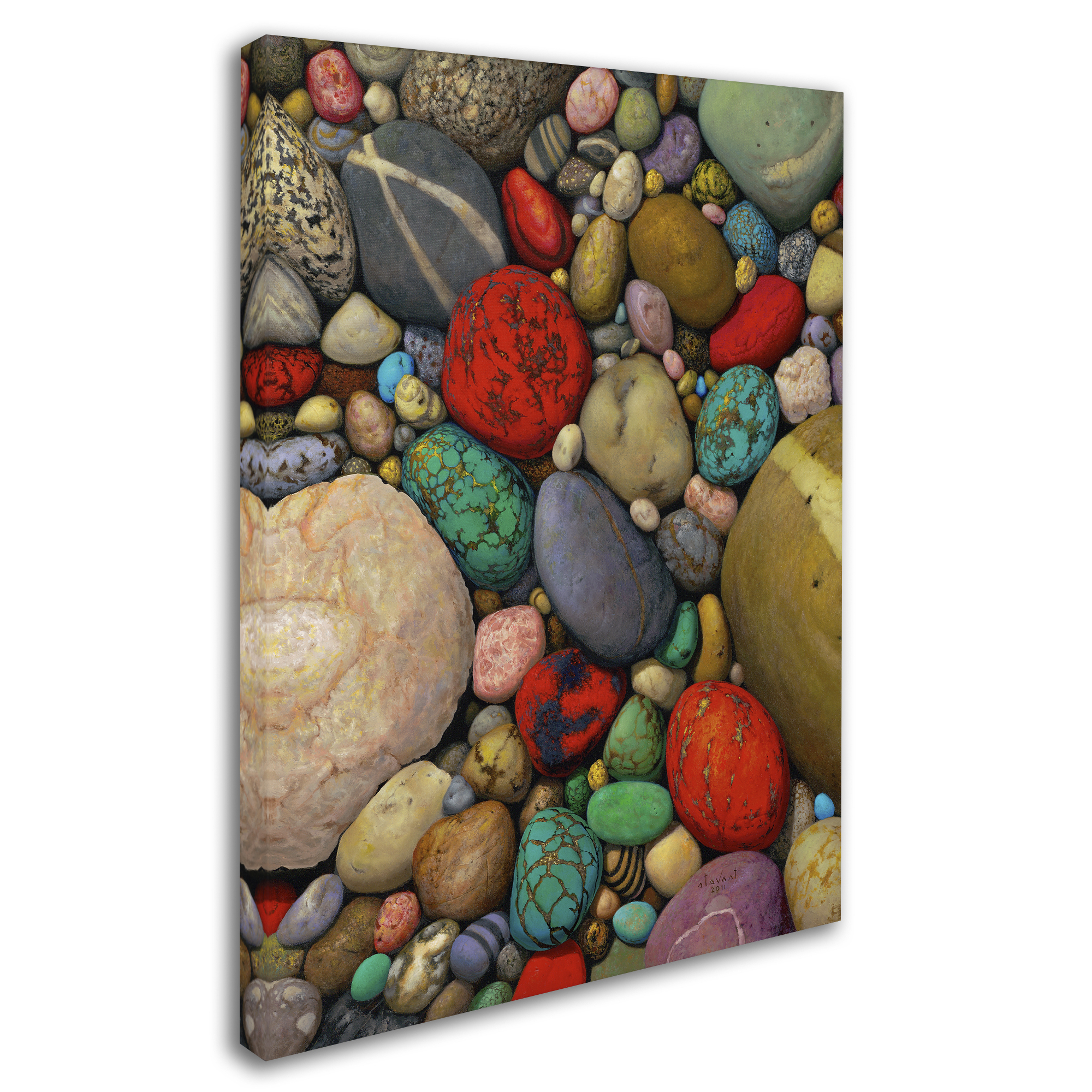 Trademark Fine Art "Shallows of Treasure Creek" Canvas Art by Stephen Stavast