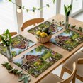 thumbnail image 5 of Farmhouse Placemats Set of 4, Pig Chicken Barn Botanical Washable Wipeable Table Mats for Dining Tables, Indoor Outdoor Kitchen Place Mats for Holiday Party Table Decor, 5 of 9