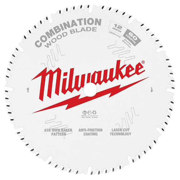 Milwaukee Tool 12" 60T Combination Circular Saw Blade