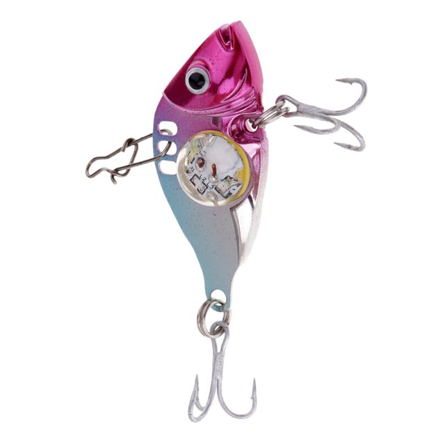 Señuelo DYNWAVEMX Señuelo de Pesca Ligero LED Cebo de Bajo Anzuelos