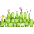 thumbnail image 1 of Set de jarrones QLOFEI de vidrio verde, 20 unidades, para flores y bodas, 1 of 6