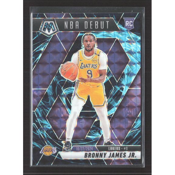 2025 Panini Mosaic Prizm Genesis Bronny James Jr #262 RC Los Angeles Lakers Basketball Card Los Angeles Lakers NBA Basketball Trading Card